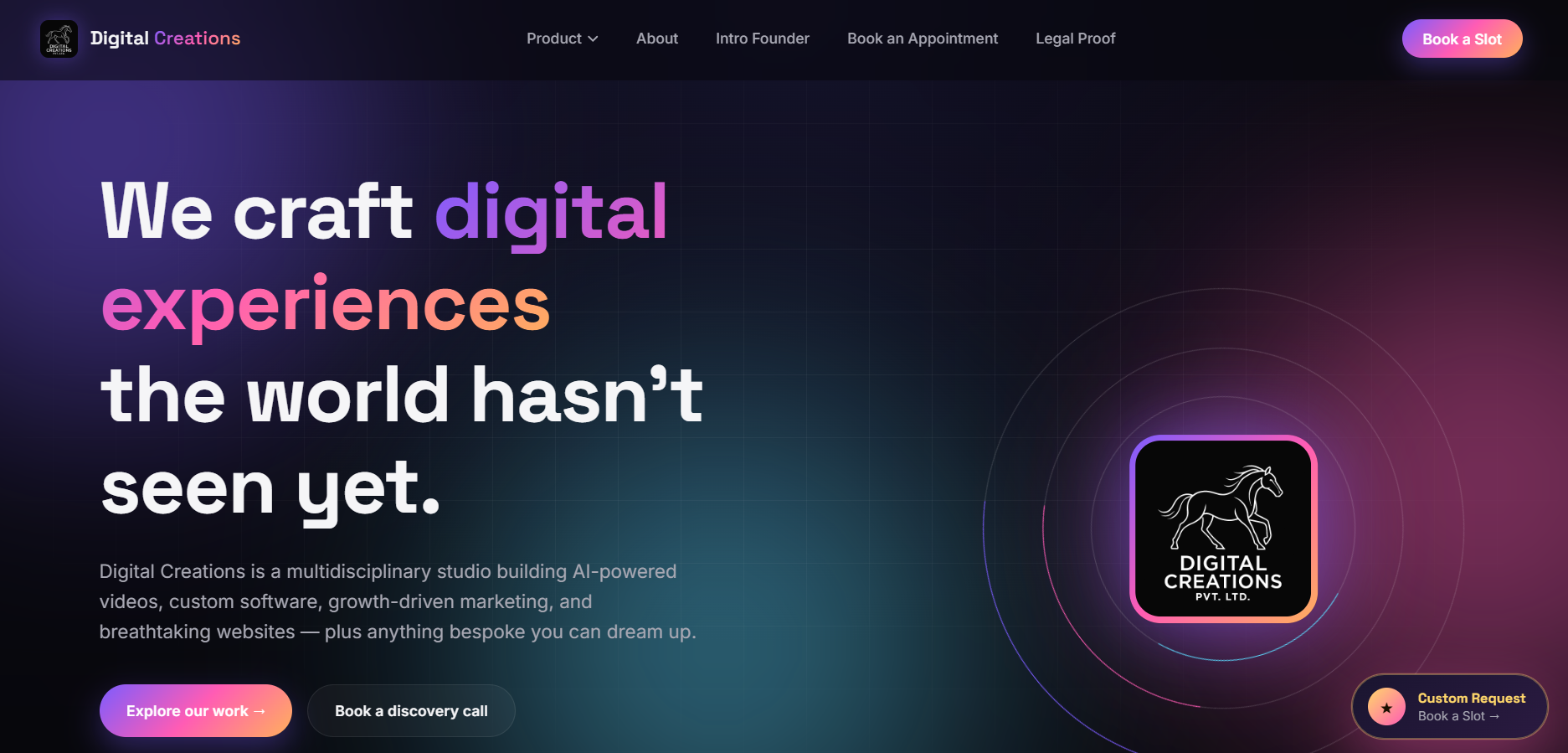Digital Creations company website